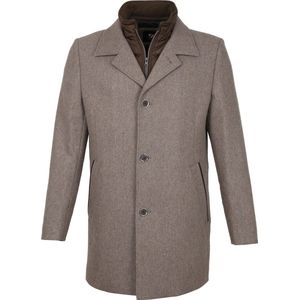 Suitable - Geke Coat Bruin - Heren - Maat 50 - Modern-fit