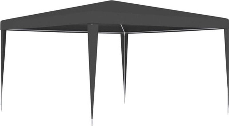 VidaXL Professionele Partytent 4x4 m Antraciet 90 g/m²