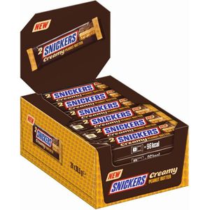 Snickers - Chocoladereep Creamy Peanut Butter - 24 Repen