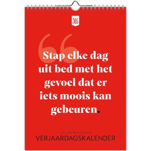 365 Dagen Succesvol Verjaardagskalender A4