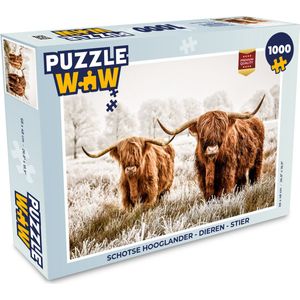 Puzzel Schotse hooglander - Dieren - Stier - Legpuzzel - Puzzel 1000 stukjes volwassenen