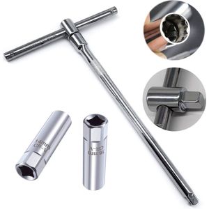JGS ® Universele Bougiedopsleutel Set met Glijdende T-Handgreep voor Efficiëntie en Precisie