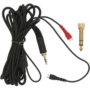 Vervangingsaudio-kabellijn - 9.8ft hoofdtelefoonkabel - compatibel met Sennheiser HD25 560 540 480 430 HD hoofdtelefoons - externe volumeregeling inline microfoon