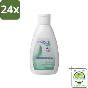 Lactacyd – Intimate Shave – Scheerlotion – 200 ml - Voordeelverpakking - 24 stuks - Intieme scheerlotion - Gevoelige huid