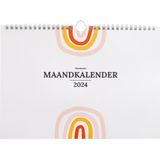 Planbooks - Maandkalender - Familieplanner 2024 - Maandplanner 2024 - Maandkalender 2024 ophangbaar - Maandplanner