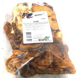 Ropadog kauwsnacks gedroogd geitenvlees puur natuur zonder toevoegingen 150 gr