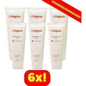 Fagron Zinkoxidezalf 10% - 6x100ml voordeelverpakking