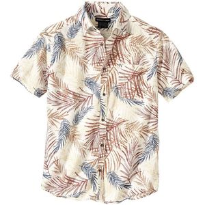 ATLAS FOR MEN - Overhemd met palmenprint - Heren - Verkrijgbaar in grote maten - 3XL