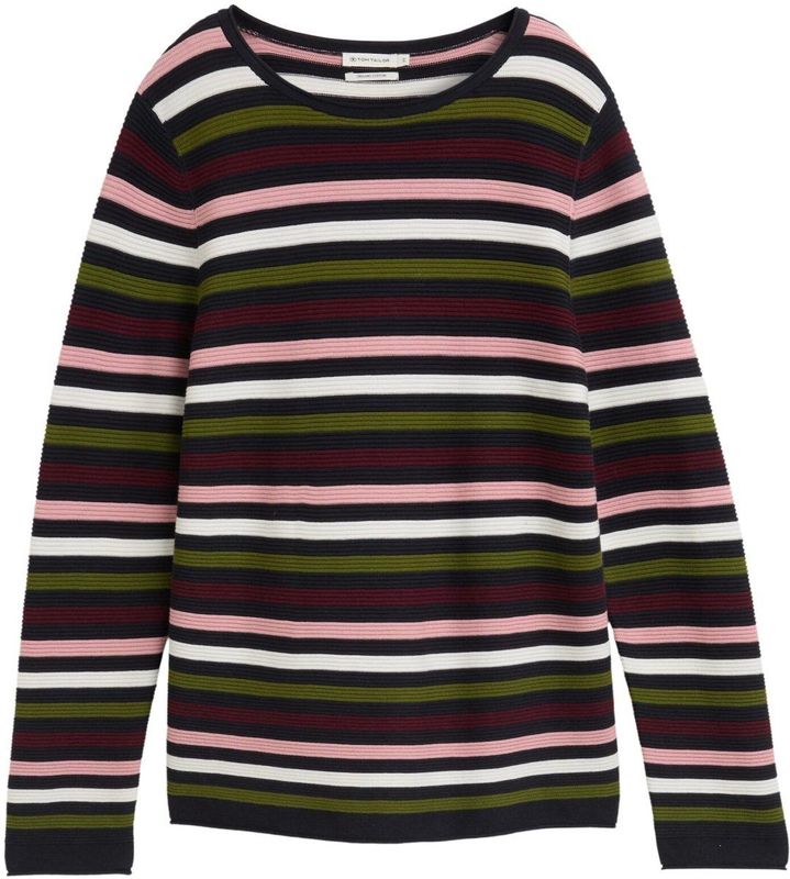 TOM TAILOR Damestrui, 38575 - Kleurrijke Ottoman Knit, XL