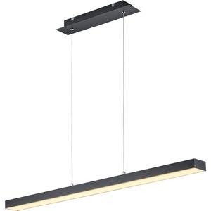 LED Hanglamp - Torna Agina - 18W - Aanpasbare Kleur - Dimbaar - Rechthoek - Mat Zwart - Aluminium