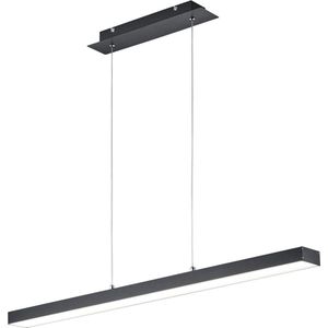 LED Hanglamp - Torna Agina - 18W - Aanpasbare Kleur - Dimbaar - Rechthoek - Mat Zwart - Aluminium