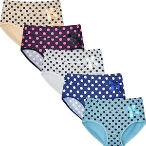 Fine Woman - Dames Katoenen Slip Bolletjes 5-pack - Maat M