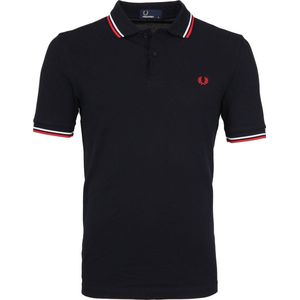 Fred Perry - Polo M3600 Navy S37 - Slim-fit - Heren Poloshirt Maat S