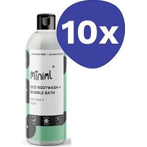 Miniml Bad & Douchegel Tea Tree & Munt (10x 500ml)