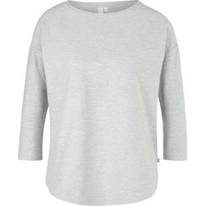 Q/S Designed by T shirt 3/4 Mouw - Grijs - Katoen/Viscose - Maat S