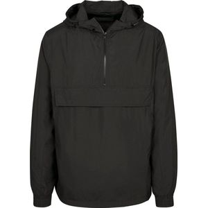 Build Your Brand Unisex Volwassenen Basic Pullover Jacket (Zwart)