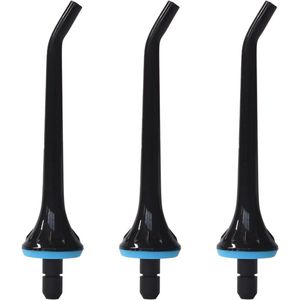 Vervangende tips voor waterflosser - Set van 3 zwart
