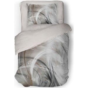 Eleganzzz Dekbedovertrek Amber Drift - Multi - Dekbedovertrek 140x200/220cm - Micropercal - Eenpersoons - Dekbedovertrekken