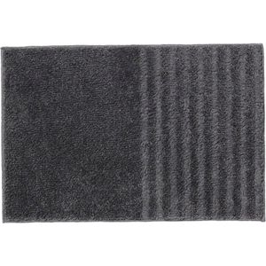 Lucy's Living Luxe Badmat VINI Grey Gerecycled – 40 x 60 cm – grijs - katoen - polyester - badkamer mat - badmatten - badtextiel - wonen – accessoires - exclusief
