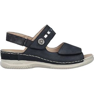 RIEKER V7473 14 sandaal klit BLAUW maat 40