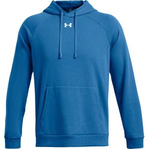Under armour rival fleece hoodie in de kleur blauw.