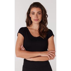 Jansen Amsterdam Dames Top Zwart Linds 2W Top Black