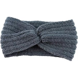 New Age Devi - Winter Fashion Haarband | Grijs | Hoofdband Oorwarmers