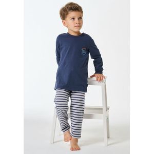 SCHIESSER - Nightwear 1 - Nachtkledij - Donkerblauw / Wit - 2-delig