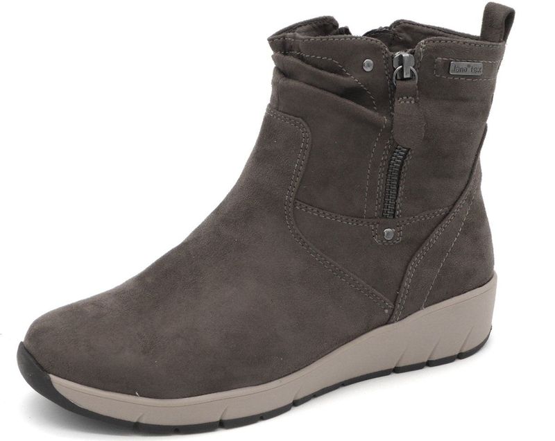 Jana - Bottines Flat Tex - Veterboots - Stone