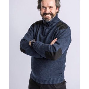 Pinewood Hurricane Sweater - Dark Navy Melange