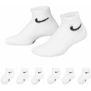 Nike - Dri-FIT Performance Basics - Enkelsokken - Wit Zwart - 6-Pack