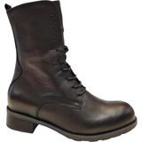 Wolky - 0444920 Emery - Enkellaarzen - Zwart - Leer