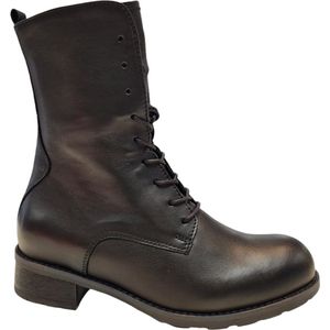 Wolky - 0444920 Emery - Enkellaarzen - Zwart - Leer