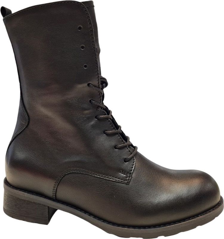 Wolky - 0444920 Emery - Enkellaarzen - Zwart - Leer