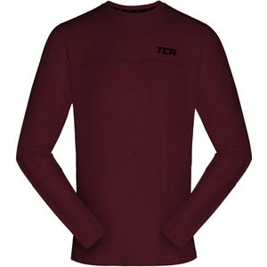 TCA Jongens Element Lange Mouw Ronde Hals Hardlooptop - Cabernet, 6-8 Jaar