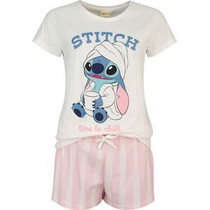 Lilo & Stitch Stitch - Time To Chill Pyjama oud wit-roze S Katoen -