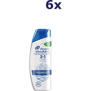 6x Head & shoulders 380ml shampoo classic 2in1