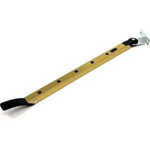 GAMMA raam-uitzetijzer / raamuitzetter - Messing - 30 cm - 6 standen - Met stelpin