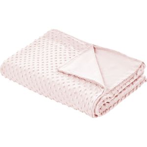 BELIANI CALLISTO - Verzwaringsdeken Hoes - Roze - 100 x 150 cm - Polyester