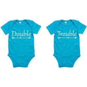 Rompertje Double Trouble-Surf Blue-0-3 Maanden