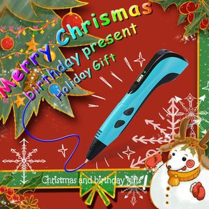 Blauwe 3D-printpen van 30*25 cm, educatieve schilderpen voor kinderen, doe-het-zelf-kunst, driedimensionale creatie, graffiti-tekening 3D-pen