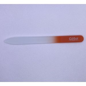 Glasvijl voor nagels | merk Gösol | geschikt voor broze nagels | maxi| kleur oranje