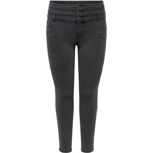 ONLY CARMAKOMA - CARAUGUSTA LIFE HW SK ANK CORSAGE GREY - Dames - Jeans
