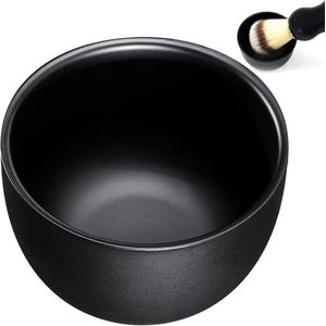 Scheerschuimschaal - scheermesschaal - zeepschaal van roestvrij staal - scheerschuimbeker - handmatige scheerschuimbeker voor mannen - scheermesschaal van roestvrij staal - zeepbeker - scheerschaal voor scheerproducten