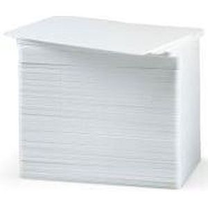 100 Blanco PVC kaarten (bankpasformaat) / Plastic cards / PVC passen