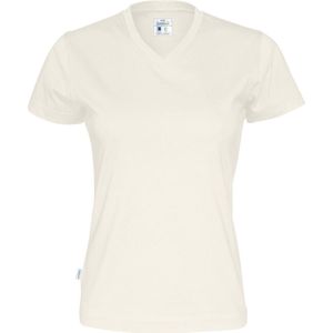 Cottover T-SHIRT V-NECK LADY - GOTS GECERTIFICEERD 141021 - Ecru - M