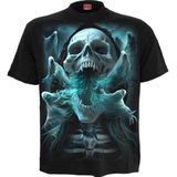 Spiral - Ghost Skull - T-shirt - Zwart