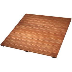 Terrastegel hardhout Bankirai 100 x 100 cm (30 mm) ribbel