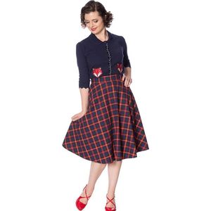 Dancing Days - MRS CLAUSE PLEATED Rok - S - Rood
