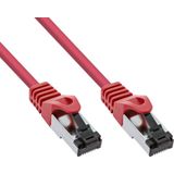S/FTP CAT8.1 40 Gigabit netwerkkabel / rood - LSZH - 0,50 meter